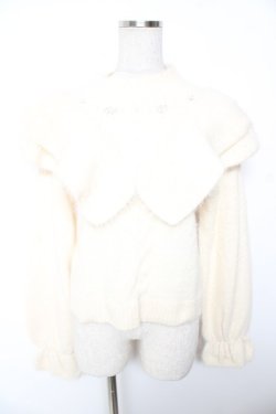 画像1: axes femme / フリルフェザーニット M 生成り Y-26-01-07-072-AX-TO-SZ-ZY