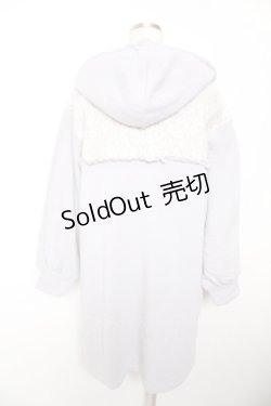 画像2: axes femme POETIQUE / レース切替ロングパーカー M ラベンダー Y-26-01-07-075-AX-TO-SZ-ZY