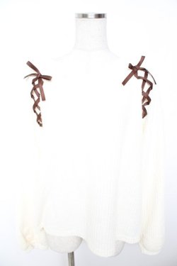 画像1: axes femme / レースアッププルオーバー F 生成り Y-26-01-07-079-AX-TO-SZ-ZY