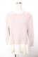 画像1: axes femme / 重ね着風レイヤードチュニ  ピンク Y-26-01-07-081-AX-TO-SZ-ZY (1)