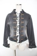 axes femme NOSTALGIE / デニムナポレオンジャケット M 黒 Y-26-01-07-088-AX-JA-SZ-ZY