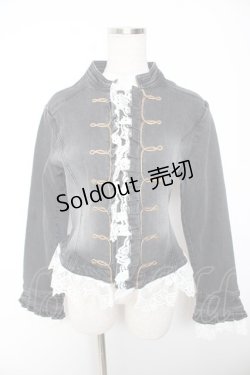 画像1: axes femme NOSTALGIE / デニムナポレオンジャケット M 黒 Y-26-01-07-088-AX-JA-SZ-ZY