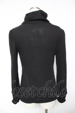 画像2: axes femme / ビジュー付きリブタートル M 黒 Y-26-01-07-089-AX-TO-SZ-ZY