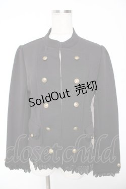 画像1: axes femme / ナポレオン風ストレッチジャケット F 黒 Y-26-01-07-090-AX-JA-SZ-ZY