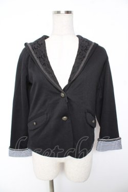 画像1: axes femme / ショートパーカージャケット  黒 Y-26-01-07-096-AX-TO-SZ-ZY