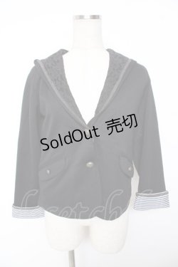 画像1: axes femme / ショートパーカージャケット  黒 Y-26-01-07-096-AX-TO-SZ-ZI