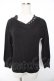 画像1: axes femme / Ｖネックニットプルオーバー  黒 Y-26-01-07-097-AX-TO-SZ-ZY (1)