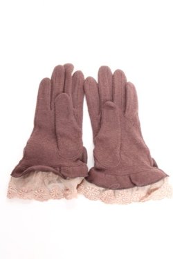 画像2: axes femme / ビッグリボン手袋  茶 Y-26-01-07-011-AX-ZA-SZ-ZY