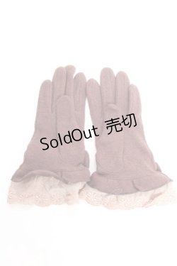 画像2: axes femme / ビッグリボン手袋  茶 Y-26-01-07-011-AX-ZA-SZ-ZY