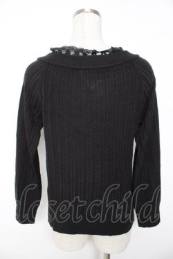 画像2: axes femme / Ｖネックニットプルオーバー  黒 Y-26-01-07-097-AX-TO-SZ-ZY