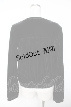 画像2: axes femme / ベロアブルゾン M 黒 Y-26-01-07-098-AX-TO-SZ-ZI