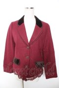 axes femme / ベストドッキングテーラージャケット M ワイン Y-26-01-07-101-AX-JA-SZ-ZY