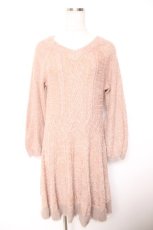 画像1: axes femme / バックリボンニットチュニ M アワピンクY-26-01-07-109-AX-TO-SZ-ZT592 (1)