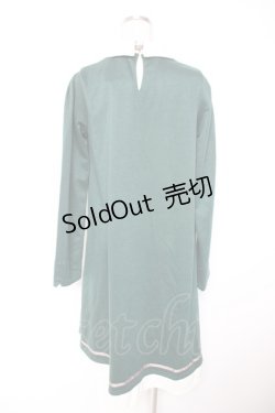 画像2: axes femme / 襟デザインAラインカットワンピース M グリーン Y-26-01-07-112-AX-OP-SZ-ZY