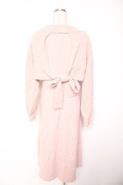 画像2: axes femme / ラメカーデ×ニットワンピースセット F ピンク Y-26-01-07-121-AX-OP-SZ-ZY