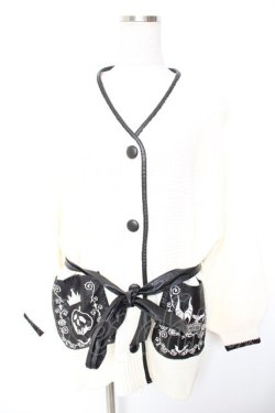 画像1: axes femme / ディズニーヴィランズ/カーディガン M 生成り Y-26-01-07-129-AX-TO-SZ-ZY