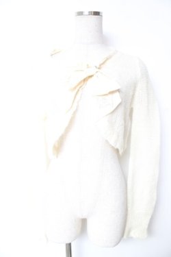 画像1: Secret Honey / ニットボレロ  オフ Y-26-01-07-130-CA-TO-AS-ZY