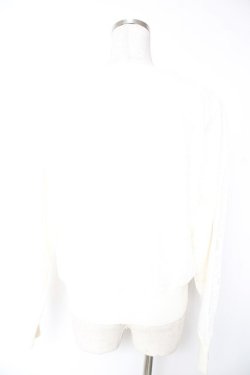 画像2: axes femme / レース重ねニットカーディガン M 白 Y-26-01-07-131-AX-TO-SZ-ZY