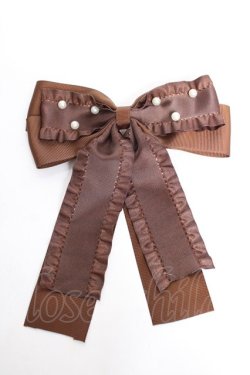 画像1: m petit by misako / パールリボンクリップ   Y-26-01-07-002-LO-AC-SZ-ZY