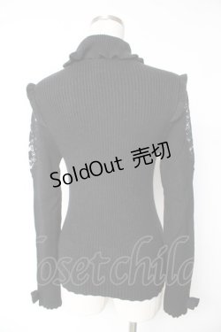 画像2: Secret Honey / リブニットソー  黒 Y-26-01-07-139-CA-TO-AS-ZY