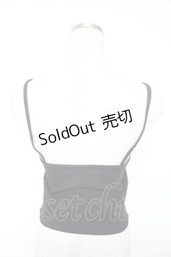 画像4: REFLEM / キャミソール付きボーダークロップドニット F レッド×ブラック Y-26-01-07-141-PU-TO-SZ-ZY