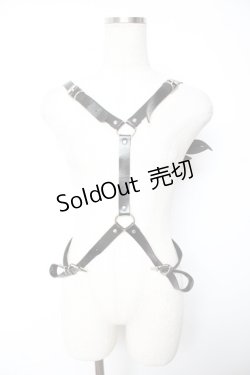 画像2: NOVESSEL / 羽根付きハーネスベルト  黒 Y-26-01-07-016-PU-ZA-SZ-ZY