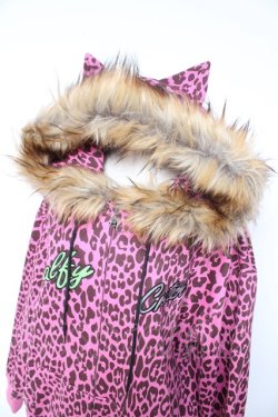 画像3: GALFY / 全ギャルの為のヒョウ柄ぱぁかぁ 中型犬(L) ピンク Y-26-01-07-142-PU-TO-SZ-ZY