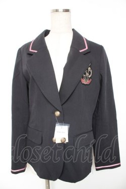 画像1: Secret Honey / エンブレムジャケット  黒 Y-26-01-07-146-CA-JA-AS-ZY