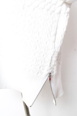 画像3: CIVARIZE / ステッチデザイン脇ファスナーニットベスト F 白 Y-26-01-07-147-GO-TO-SZ-ZY