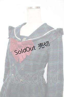 画像3: Secret Honey / チェックセーラーワンピース  グリーンｘ紺 Y-26-01-07-148-CA-OP-AS-ZY