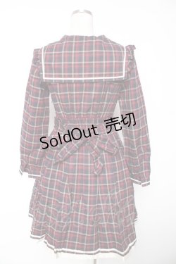 画像2: Secret Honey / チェックワンピース  赤ｘ紺 Y-26-01-07-149-CA-OP-AS-ZY