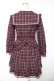 画像2: Secret Honey / チェックワンピース  赤ｘ紺 Y-26-01-07-149-CA-OP-AS-ZY (2)