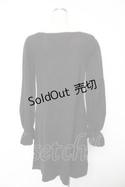 画像2: axes femme / ヨーク切替ニットワンピース F 黒 Y-26-01-07-155-AX-OP-SZ-ZS