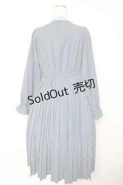 画像2: m petit by misako / AM*レースエリプリーツワンピース M 中青 Y-26-01-07-156-LO-OP-SZ-ZY