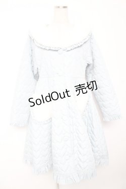 画像1: axes femme Kawaii / ハートキルティングコート M サックス Y-26-01-07-159-AX-CO-SZ-ZI