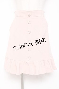 画像1: Secret Honey / ハートボタンスカート 2 ピンク Y-26-01-07-163-CA-SK-SZ-ZY