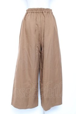 画像3: axes femme / スカーフ柄切替ワイドパンツ M ベージュ Y-26-01-07-164-AX-PA-SZ-ZY