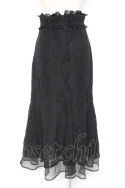 画像3: Rojita / ビジュ釦付き総レースマーメイドスカート F 黒 Y-26-01-07-166-LO-SK-SZ-ZY