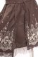 画像4: axes femme / ハイウエスト刺繍スカート M 茶 Y-26-01-07-168-AX-SK-SZ-ZY (4)