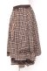 画像2: axes femme / チェック柄ミディスカート M 茶 Y-26-01-07-170-AX-SK-SZ-ZY (2)