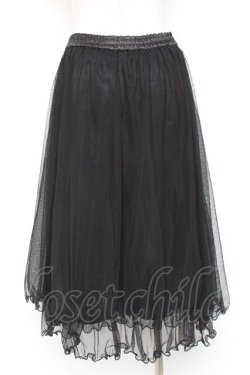 画像2: axes femme / チュールミディスカート M 黒 Y-26-01-07-172-AX-SK-SZ-ZY