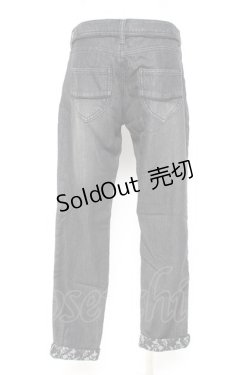 画像2: axes femme / ドビーデニムボーイズパンツ L 黒 Y-26-01-07-174-AX-PA-SZ-ZY