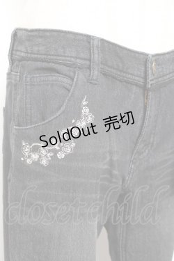 画像3: axes femme / ドビーデニムボーイズパンツ L 黒 Y-26-01-07-174-AX-PA-SZ-ZY