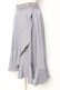 画像2: axes femme POETIQUE / ラッフルフリルラップ風スカート M ブルーグレー Y-26-01-07-175-AX-SK-SZ-ZY (2)