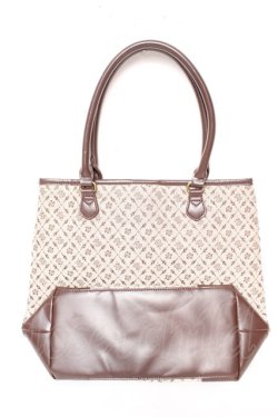 画像2: axes femme / 異素材コンビトートバッグ  ベージュ Y-26-01-07-022-AX-BG-SZ-ZY