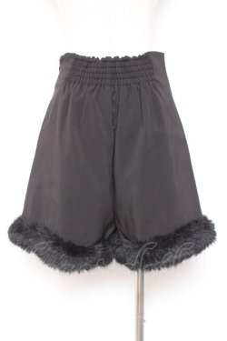 画像3: Pal elfy / ファー付きハイウエストショートパンツ L 黒 Y-26-01-07-176-LO-PA-SZ-ZY