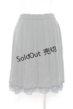 画像2: axes femme / ニットプリーツスカート M グリーン Y-26-01-07-177-AX-SK-SZ-ZI