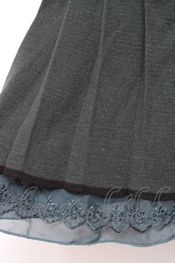 画像3: axes femme / ニットプリーツスカート M グリーン Y-26-01-07-177-AX-SK-SZ-ZY