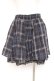 画像2: axes femme / チェック柄スカート M 紺 Y-26-01-07-181-AX-SK-SZ-ZY (2)