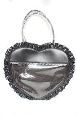 画像2: axes femme kawaii / 推し活ハートバッグ  黒 Y-26-01-07-023-AX-BG-SZ-ZY